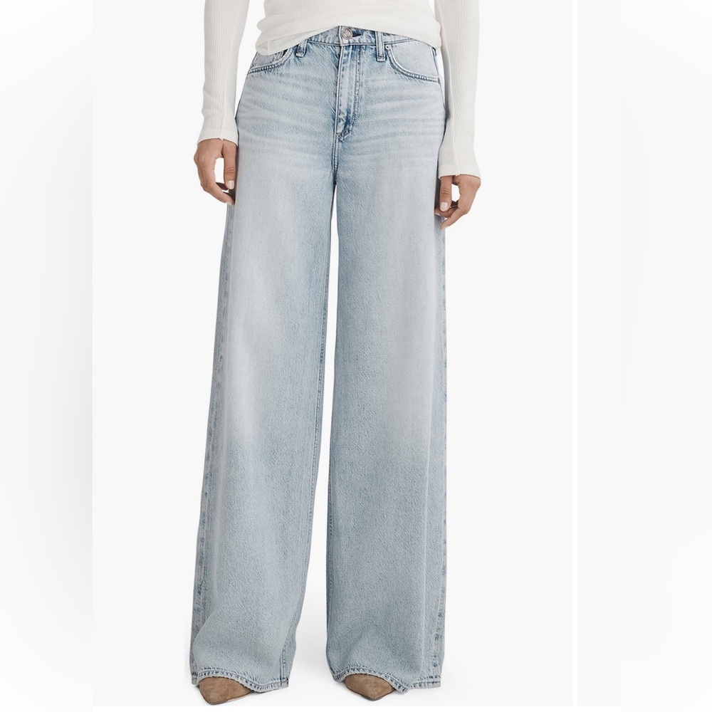 rag & bone Sofie Featherweight Wide Leg Jeans